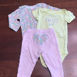 Carter's Floral and Sweet Girl Baby Set